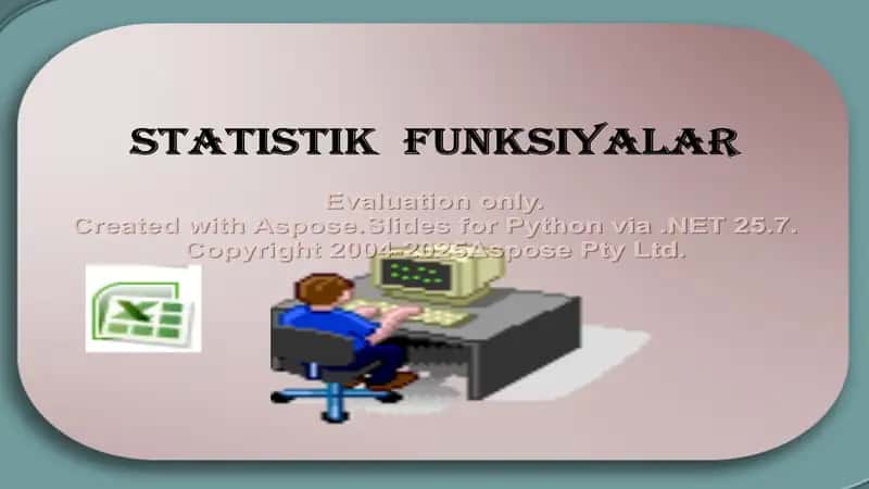 Statistik funkisiyalar