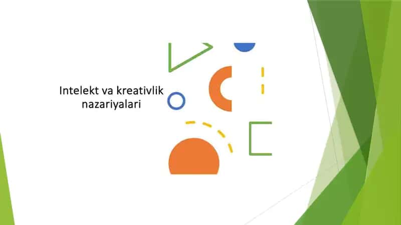 Intellekt va kreativlik nazariyalari