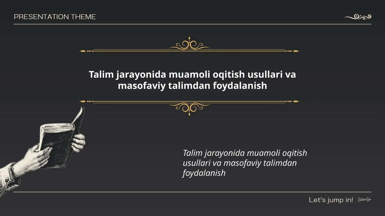 Muamoli ta'limning afzalliklari