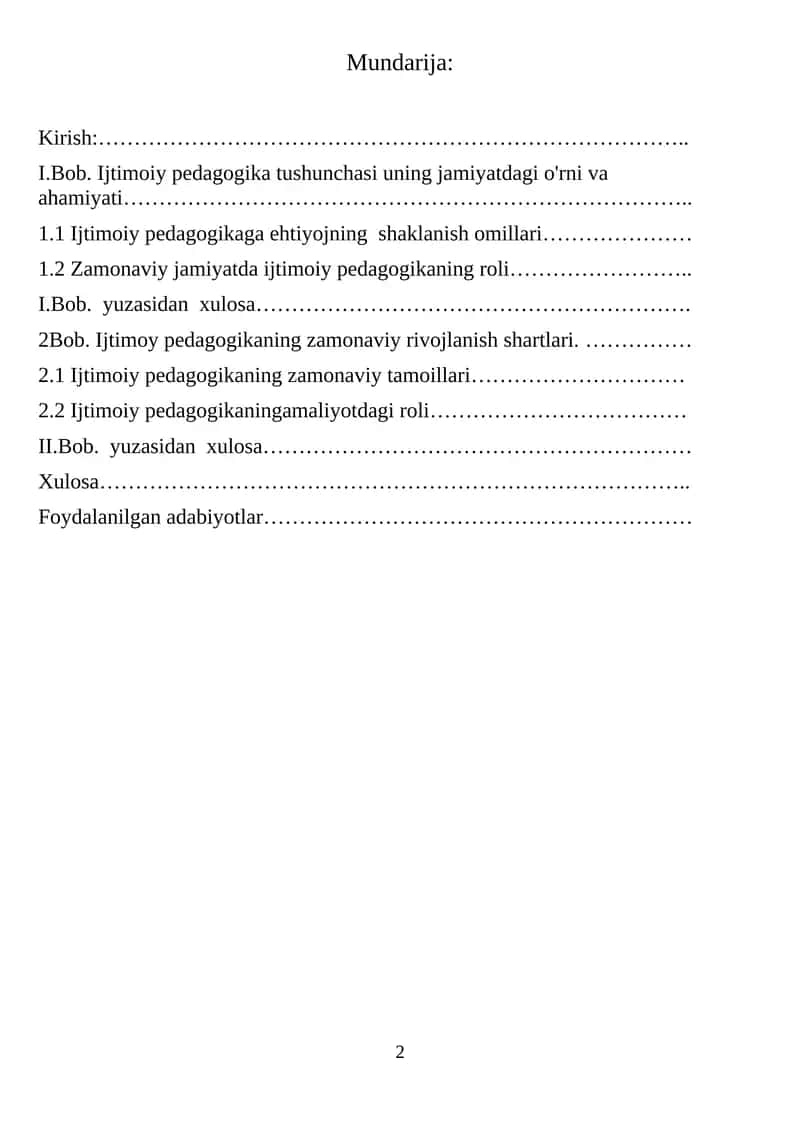 Ijtimoiy Pedagogika