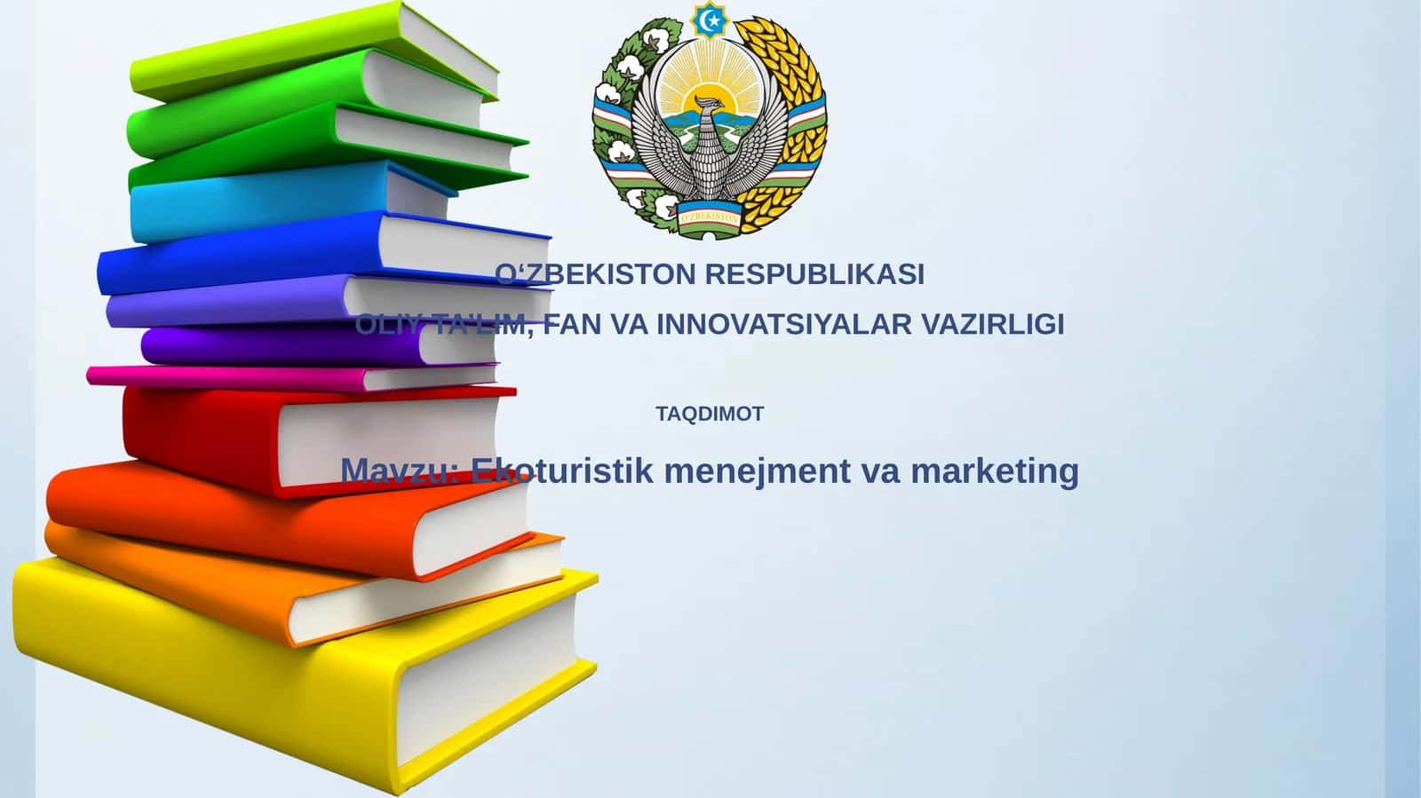 Ekoturistik menejment va marketing