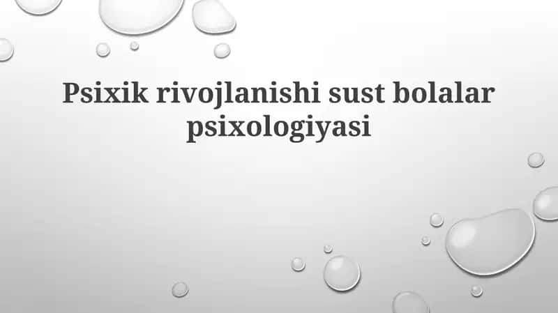 Rivojlanish kechikishi