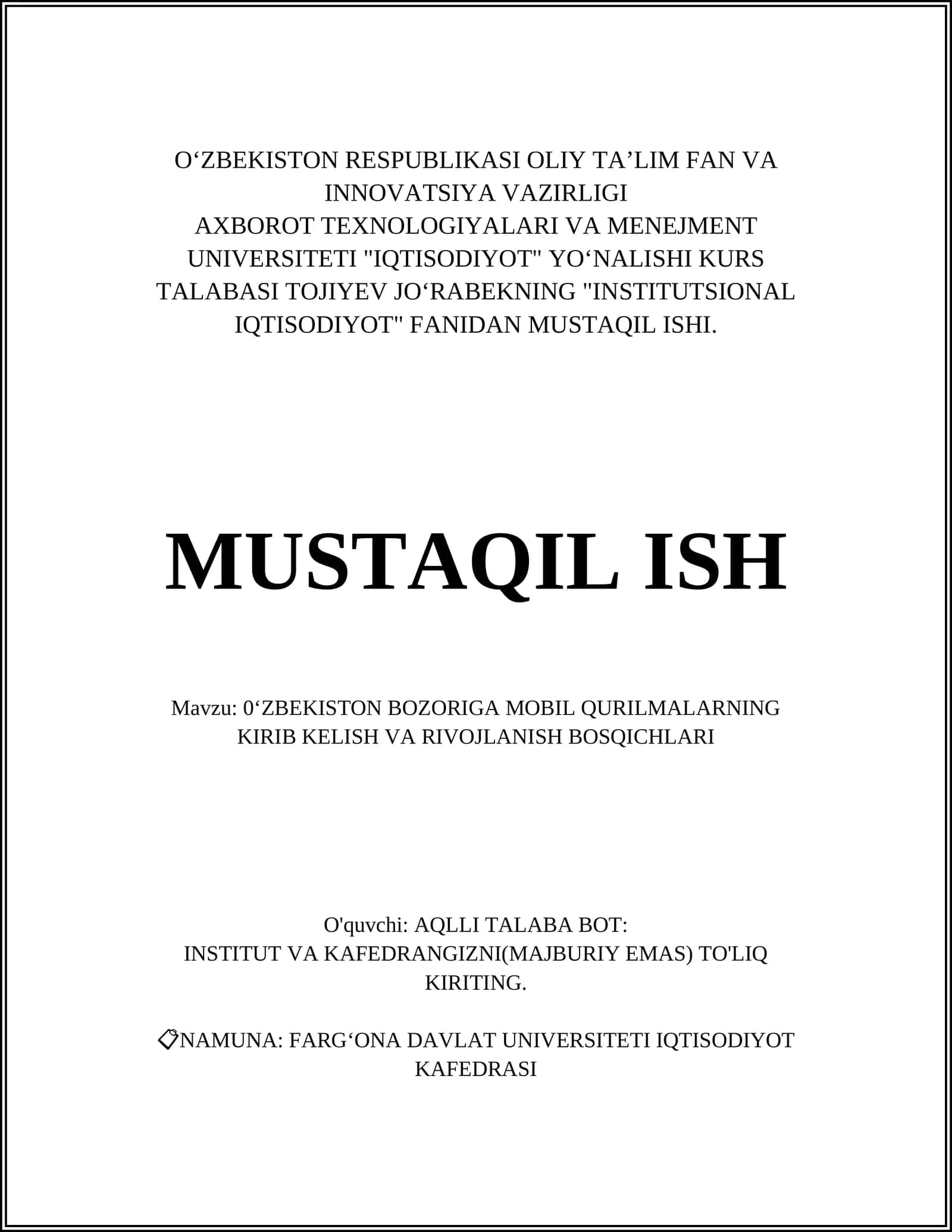 O‘zbekiston Bozoriga Mobil Qurilmalarning Kirib Kelish va Rivojlanish Bosqichlari