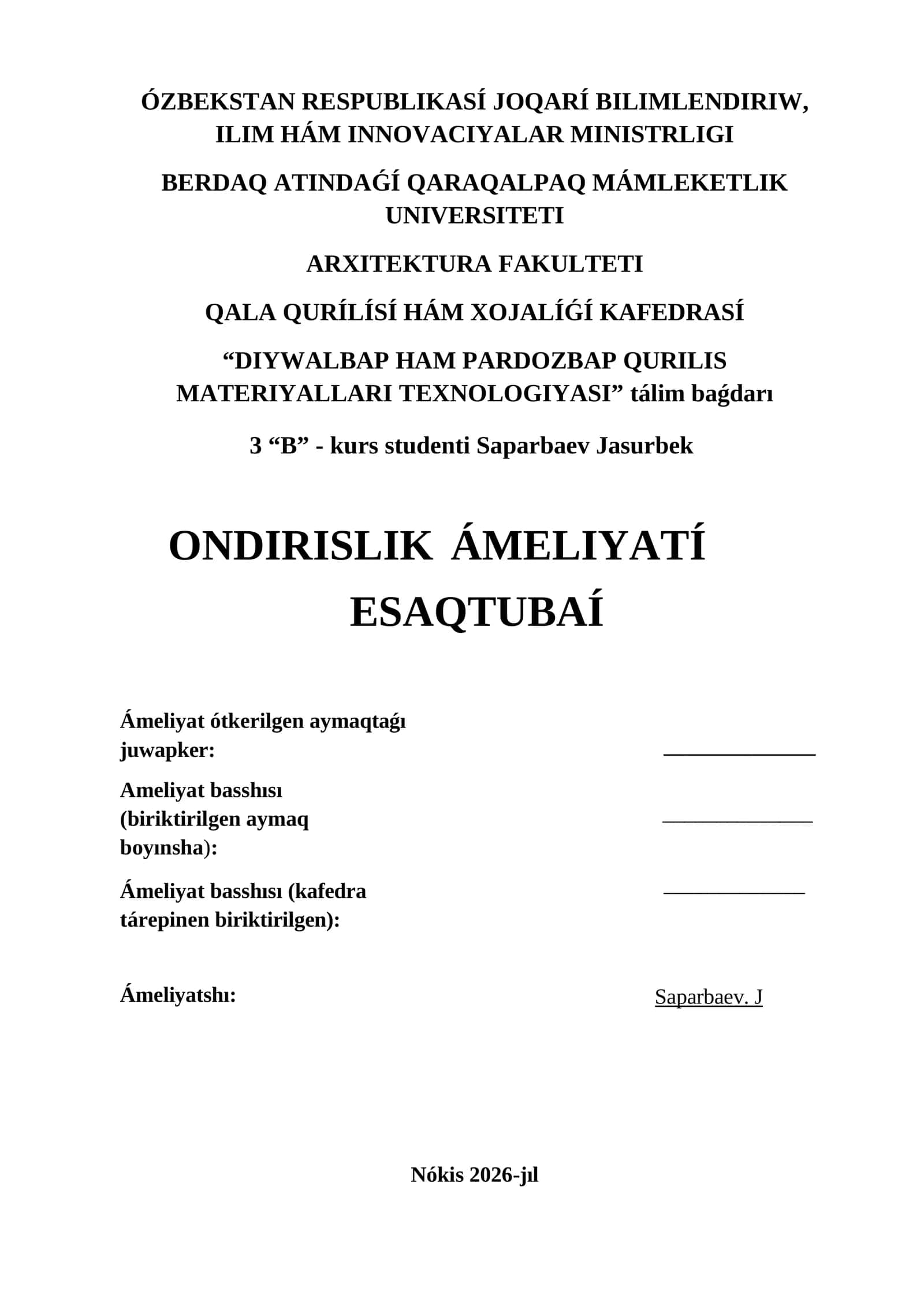 DIYWALBAP HAM PARDOZBAP QURILIS MATERIYALLARI TEXNOLOGIYASI