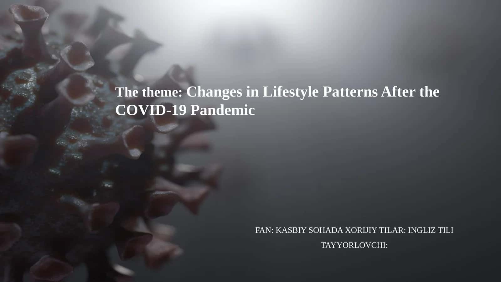 Changes in Lifestyle Patterns After the COVID-19 Pandemic