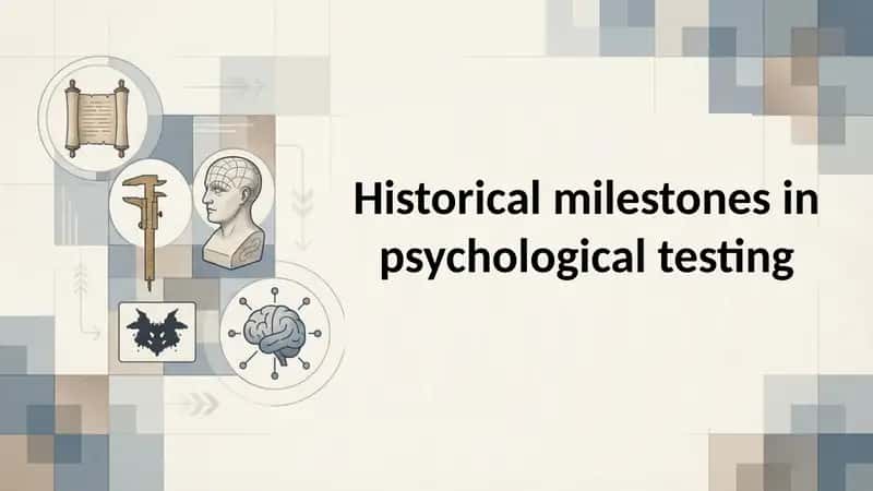 Historical milestones in psychological testing