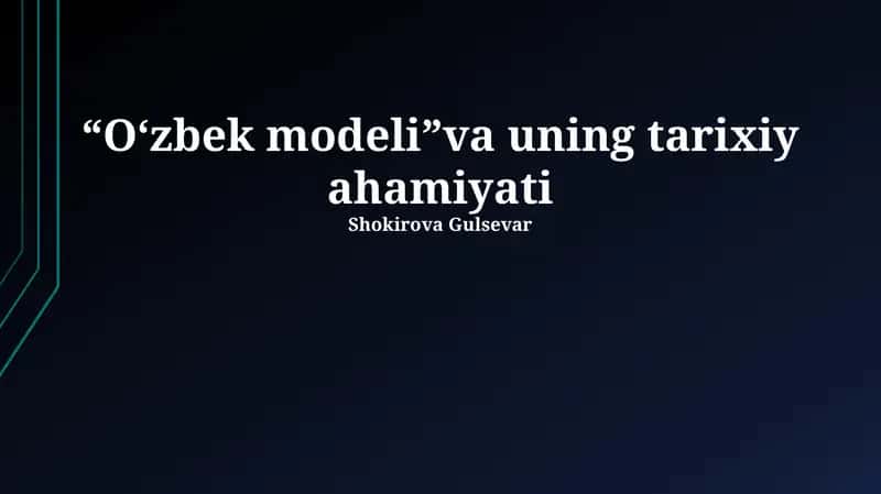 Oʻzbek modeli