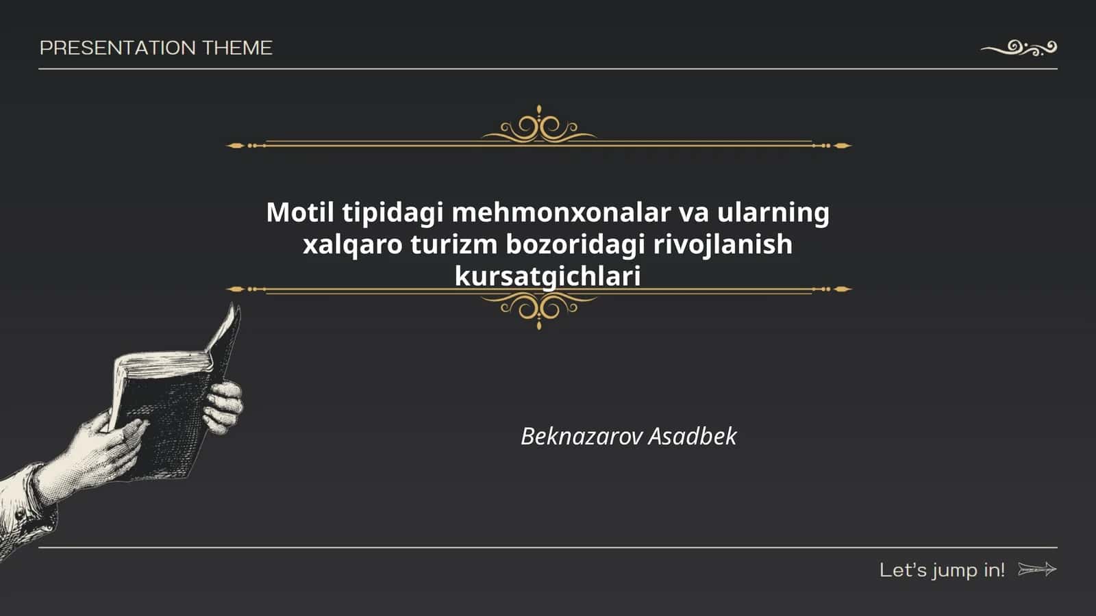Motil tipidagi mehmonxonalar va ularning xalqaro turizm bozoridagi rivojlanish kursatgichlari