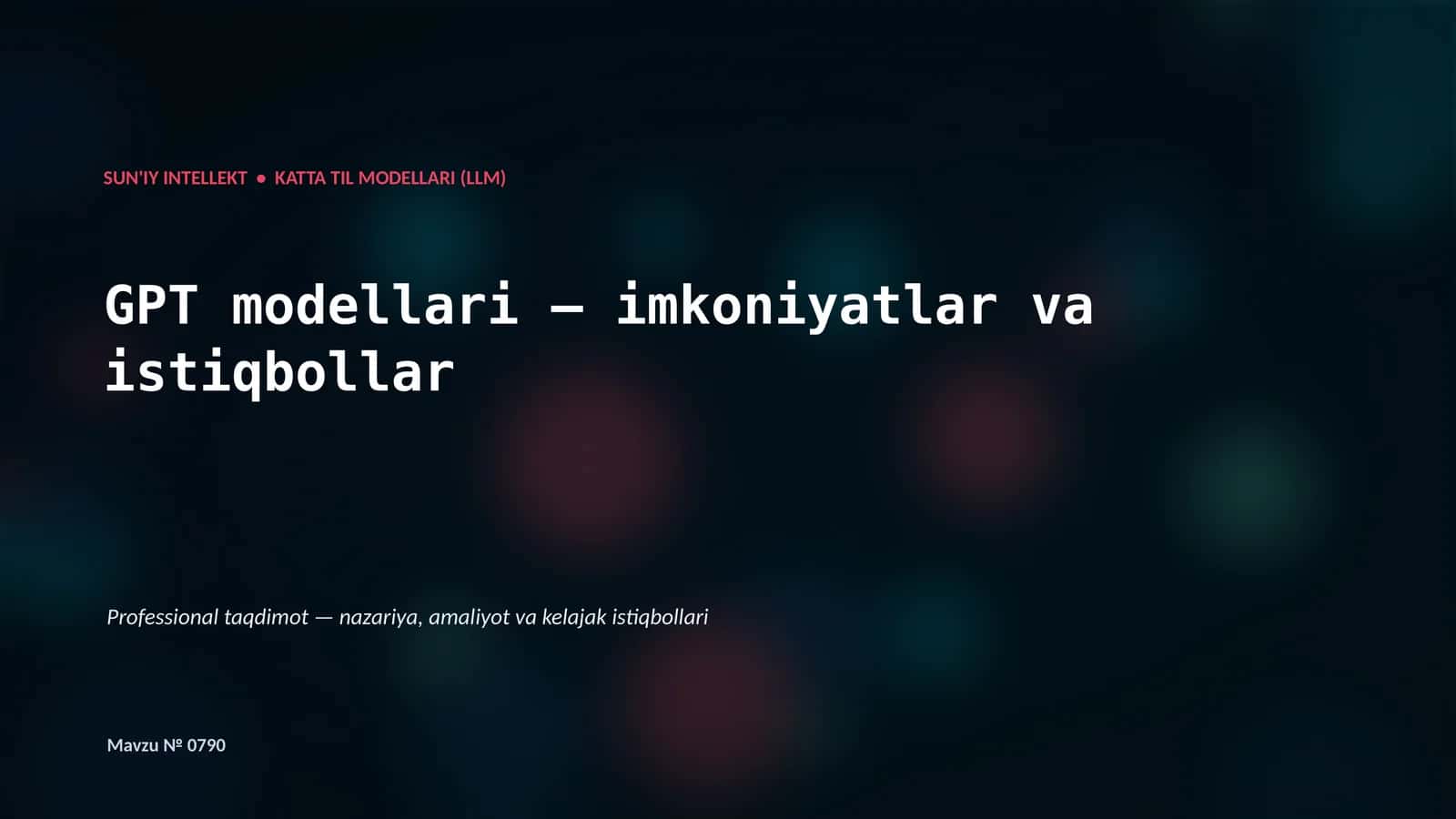 Katta Til Modellari (LLM)