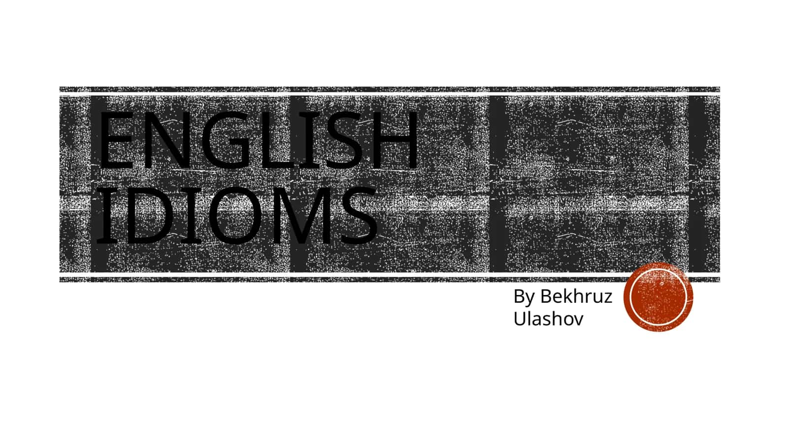 English Idioms