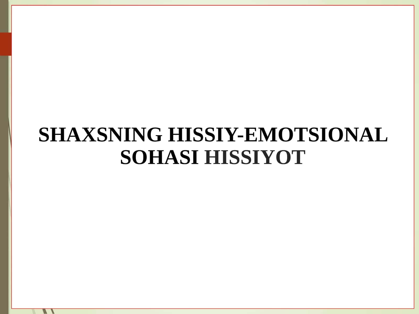 HISSIYOT