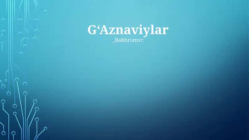 G'aznaviylar