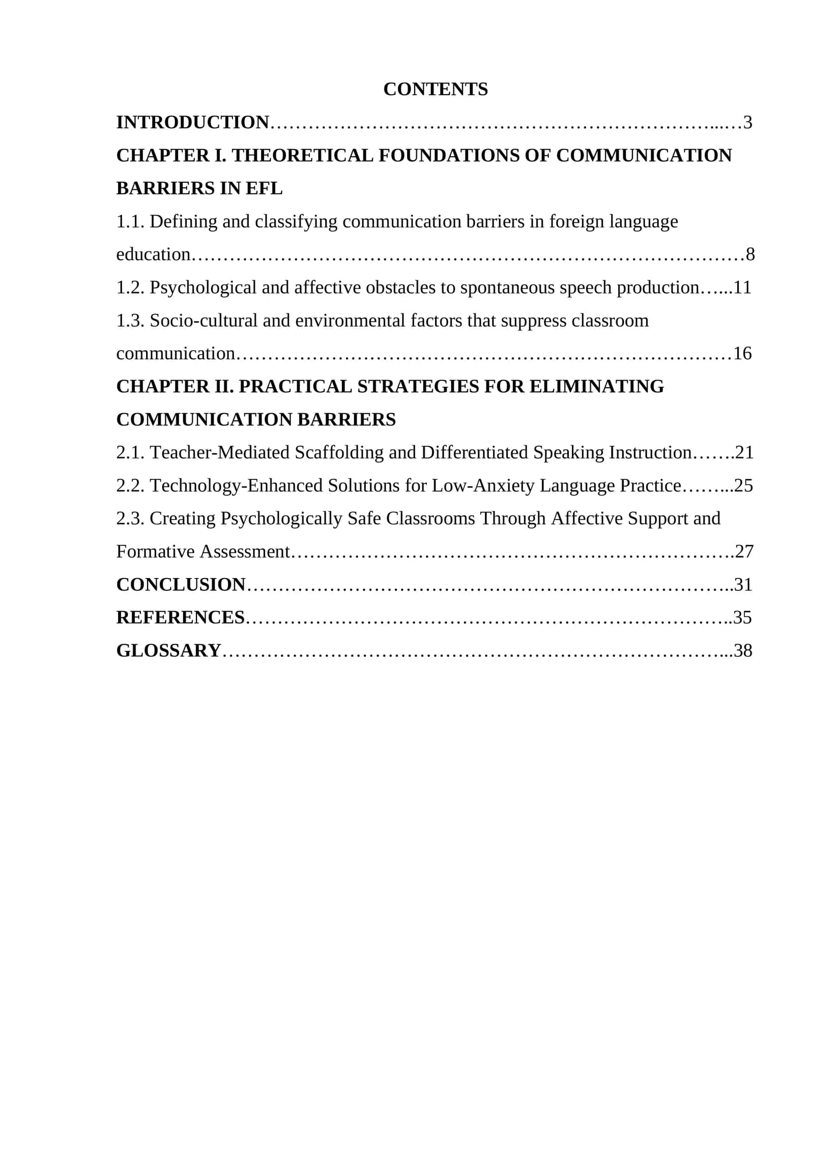 Overcoming communication barriers in EFL classrooms