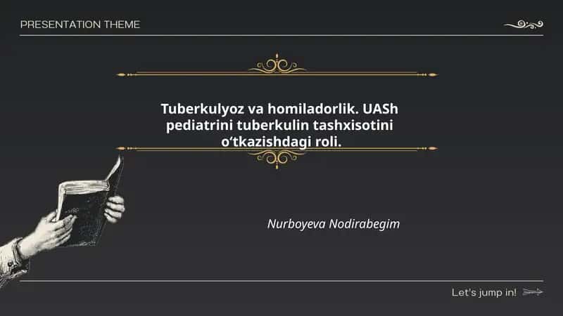 Tuberkulyoz va homiladorlik. UASh