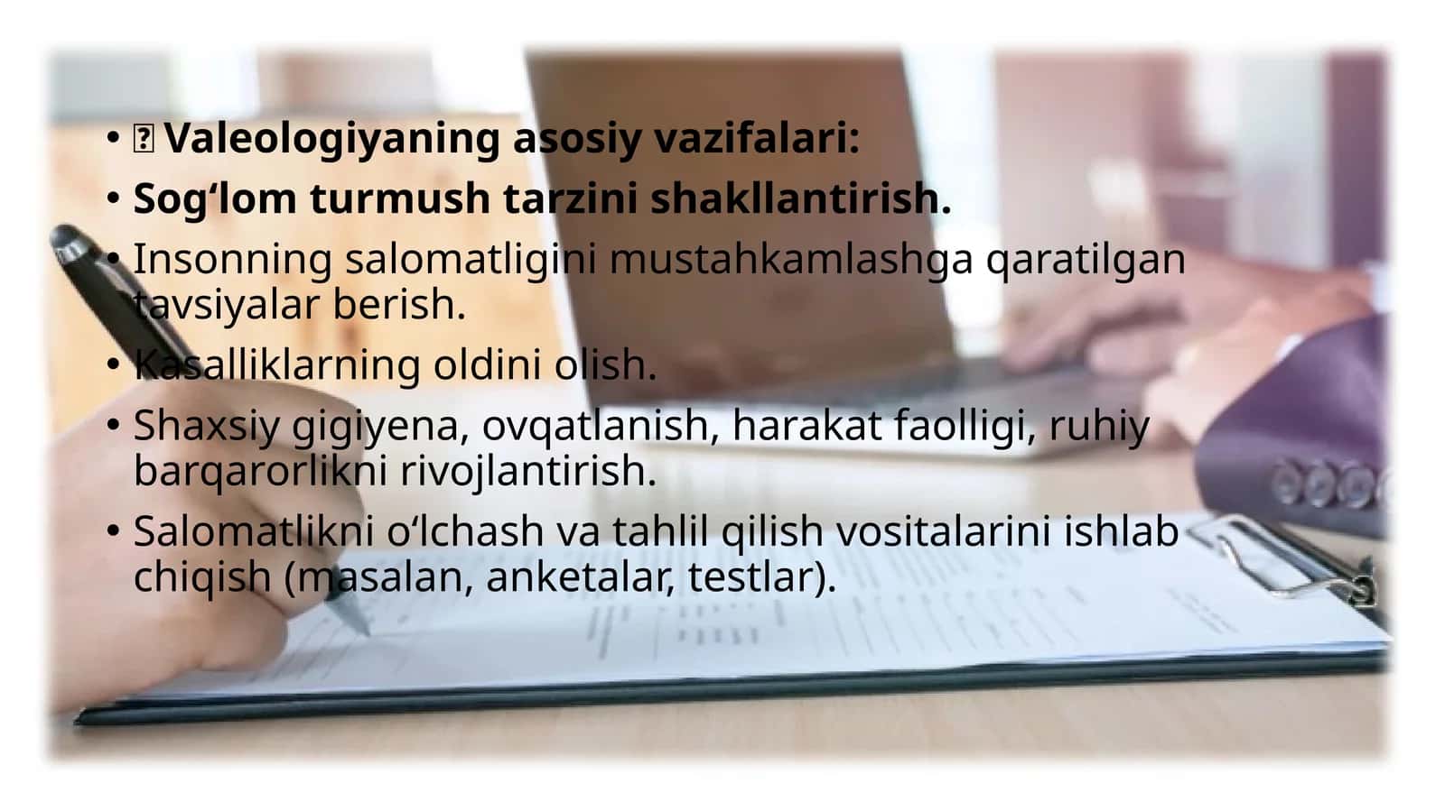 Aholisalomatliginio’rganishdaanketalartuzish