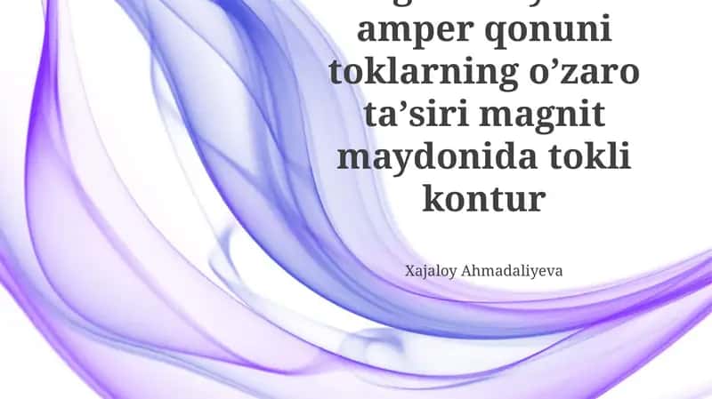Amper Qonuni: Magnit Maydonini Hisoblash