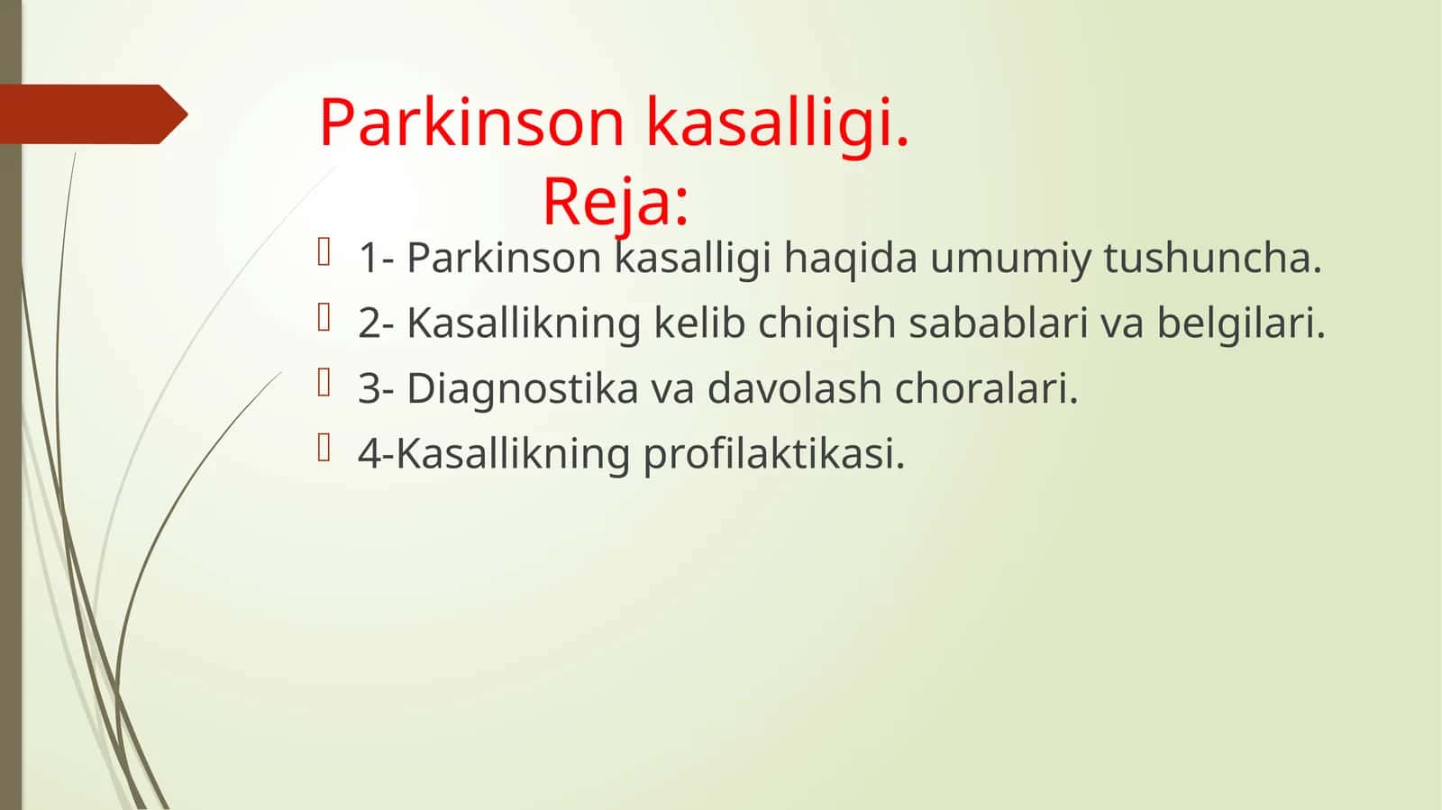 Parkinson kasalligi
