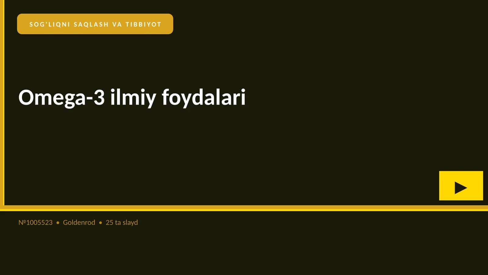 Omega-3 ilmiy foydalari