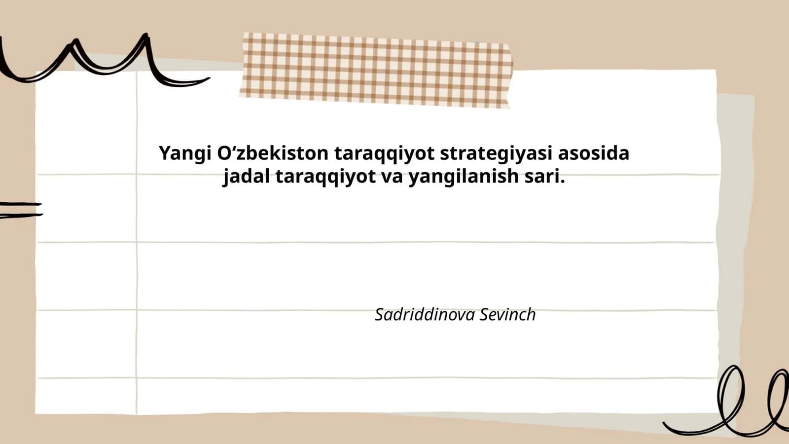 Yangi O‘zbekiston taraqqiyot strategiyasi asosida jadal taraqqiyot va yangilanish sari