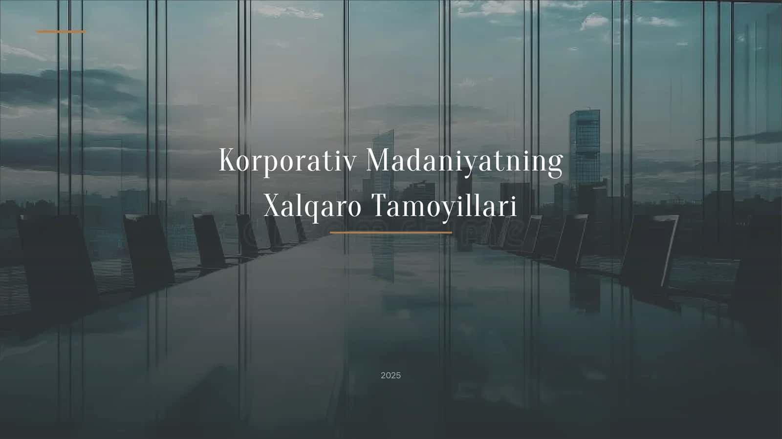 Korporativ Madaniyatning Xalqaro Tamoyillari
