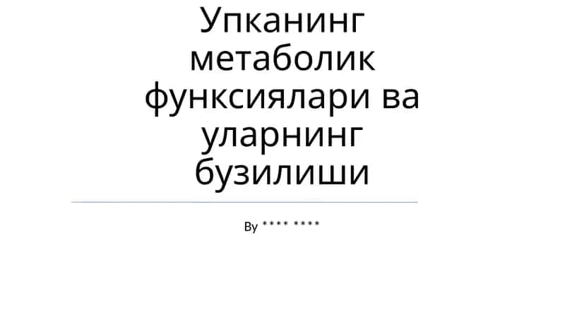Jigar disfunksiyasi