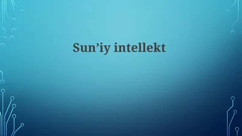 Sun'iy intellekt