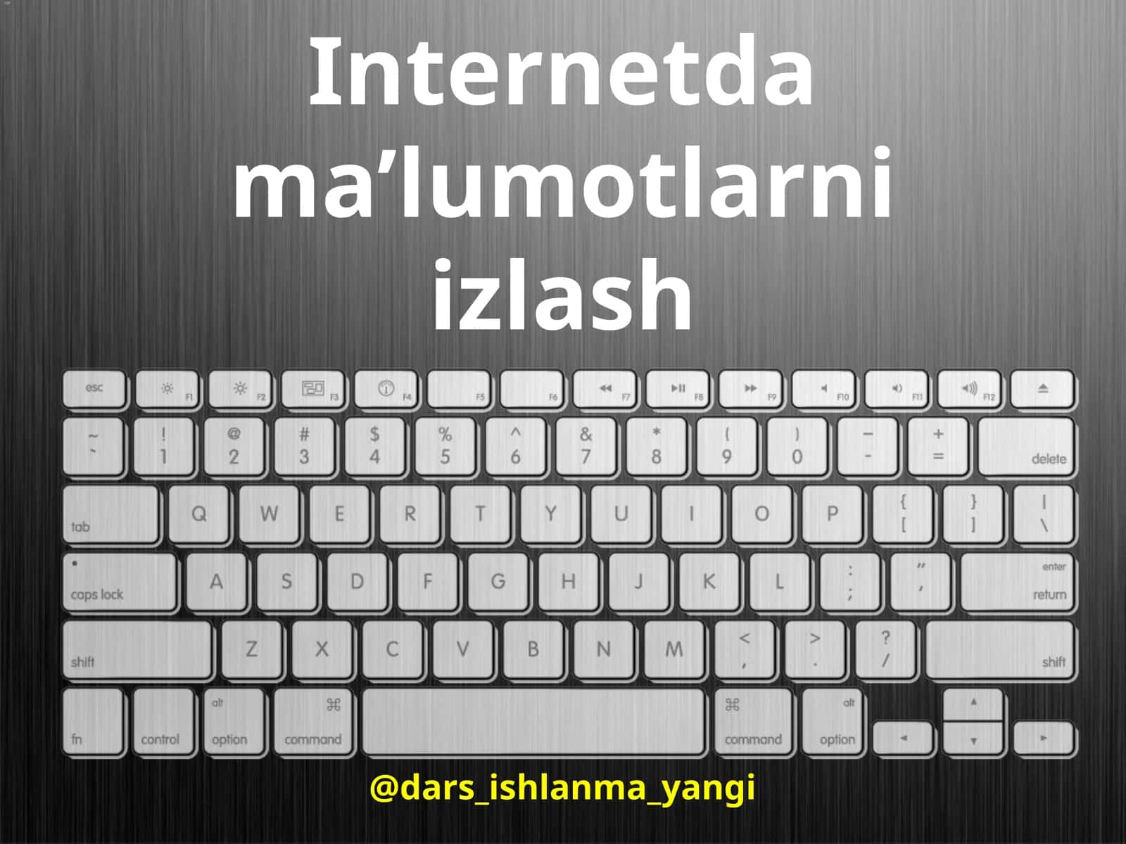 Internetdama’lumotlarniizlash