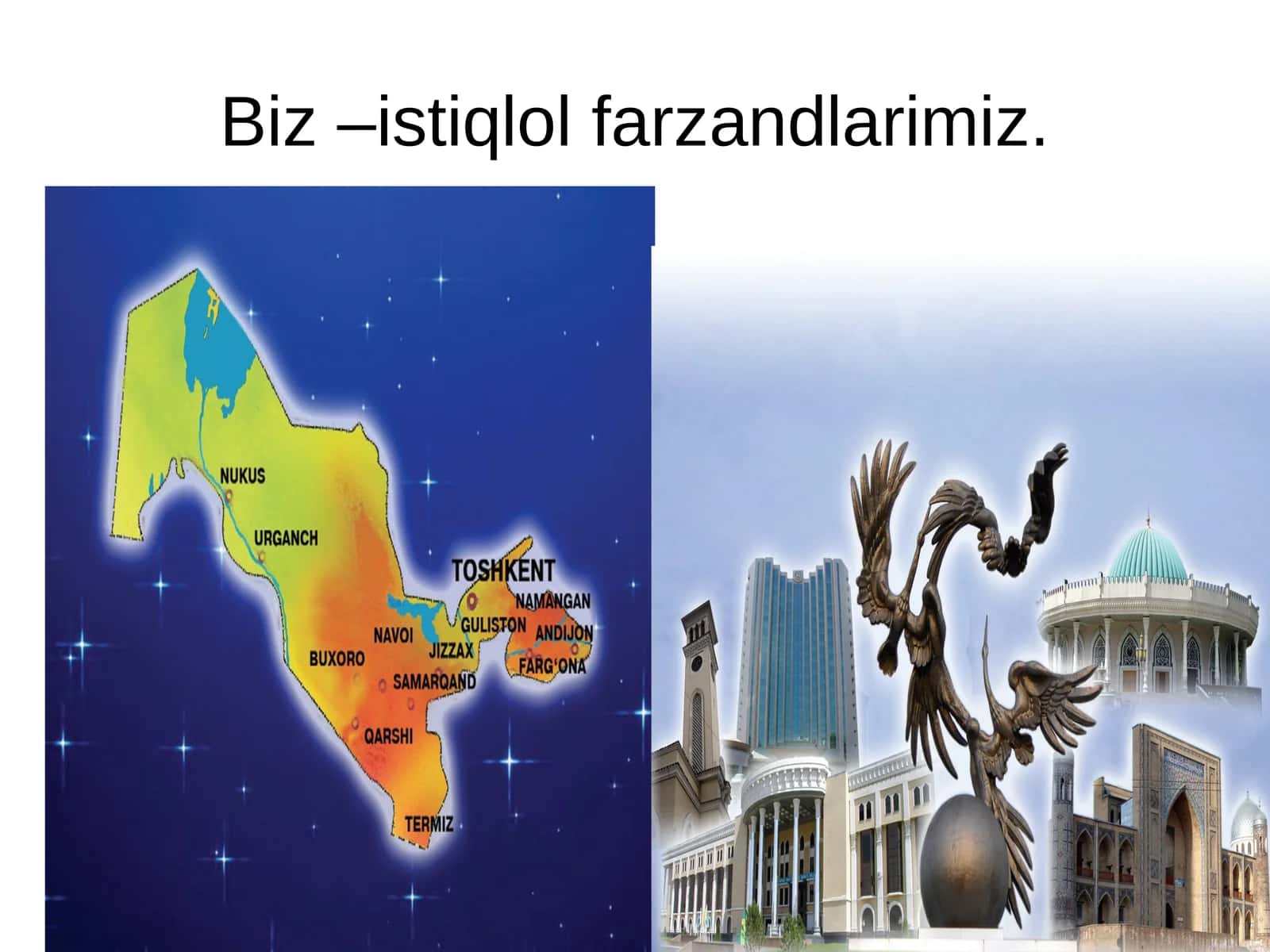 Biz –istiqlol farzandlarimiz.1-sentabr-"Mustaqillik"kuni