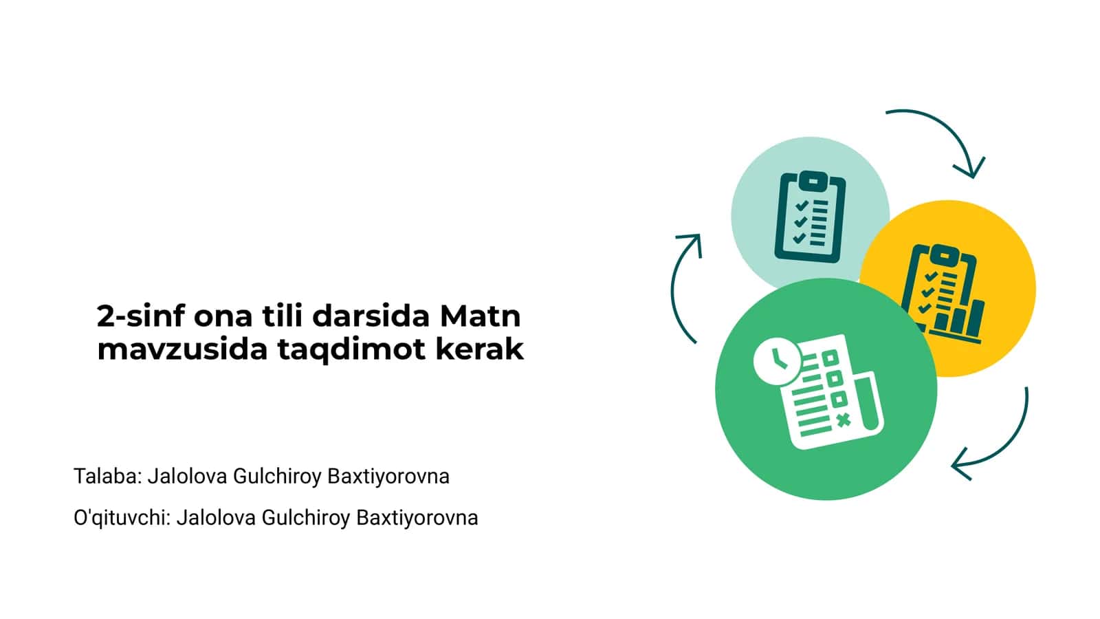 2-sinf ona tili darsida Matn mavzusida taqdimot kerak