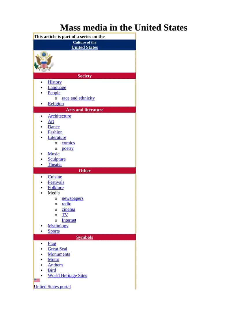 Mass media in the United States
