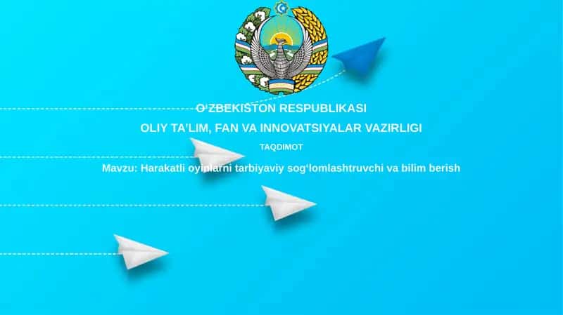 Harakatli o'yinlarni tarbiyalovchi va sog'lomlashtiruvchi bilim berish