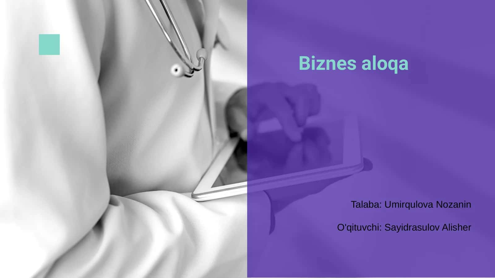 Biznes aloqa