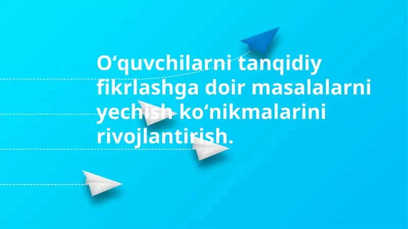 Tanqidiy Fikrlash va Muammolarni Hal Qilish