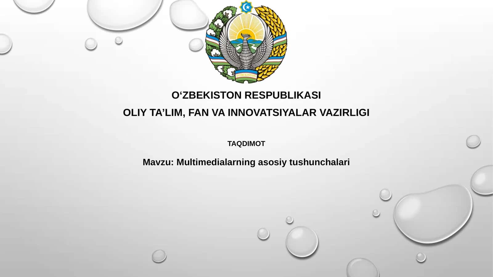 Multimedia texnologiyalari