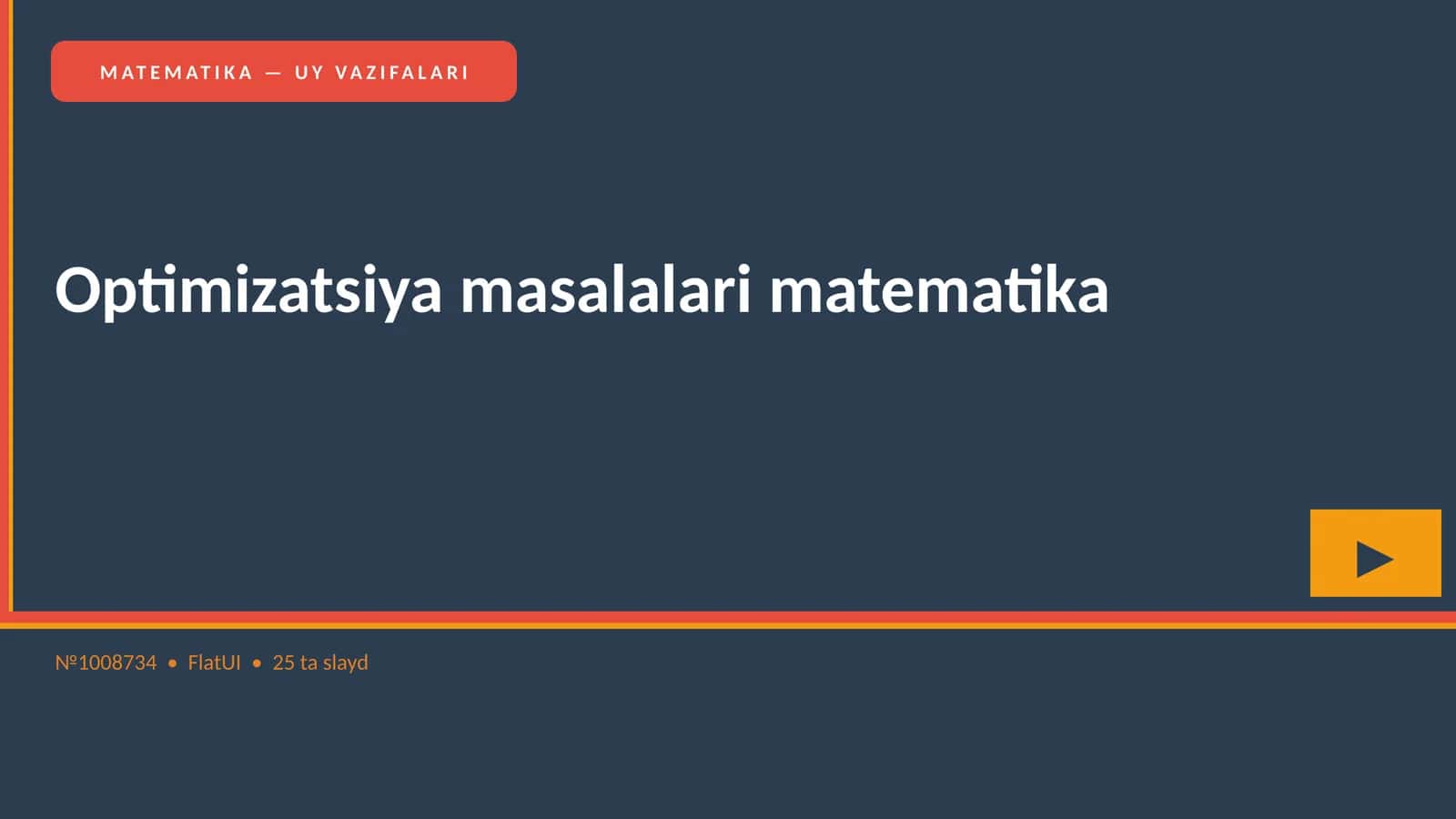 Optimizatsiya masalalari matematika