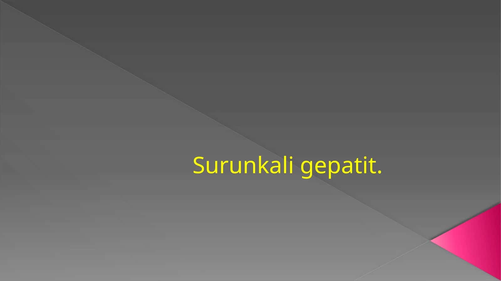 Surunkali gepatiti