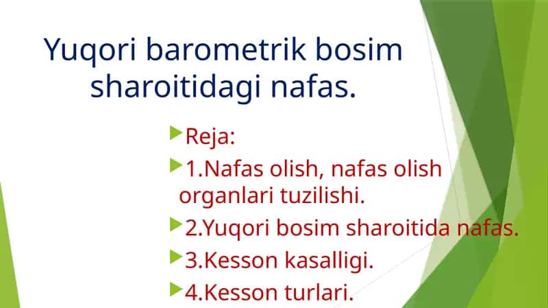 Nafas olish tuzilishi