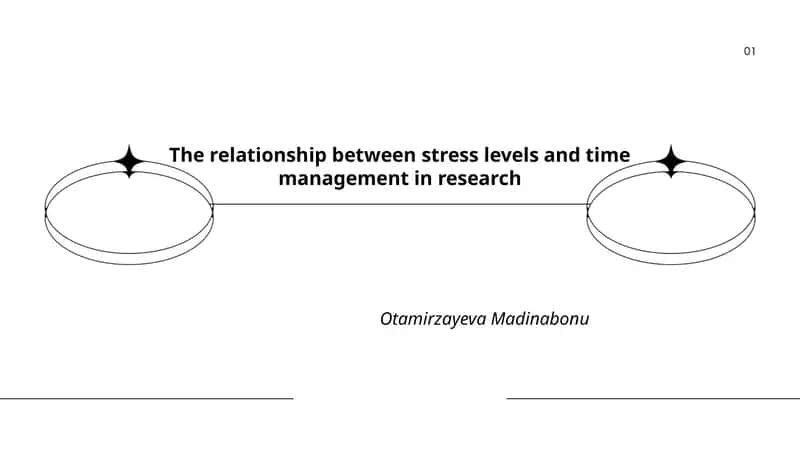 The relationship between stress levels and time management in research