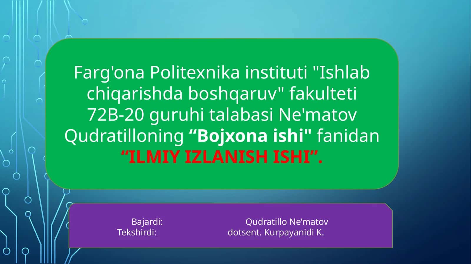 Qirg'iziston Respublikasi bojxona siyosati tahlili
