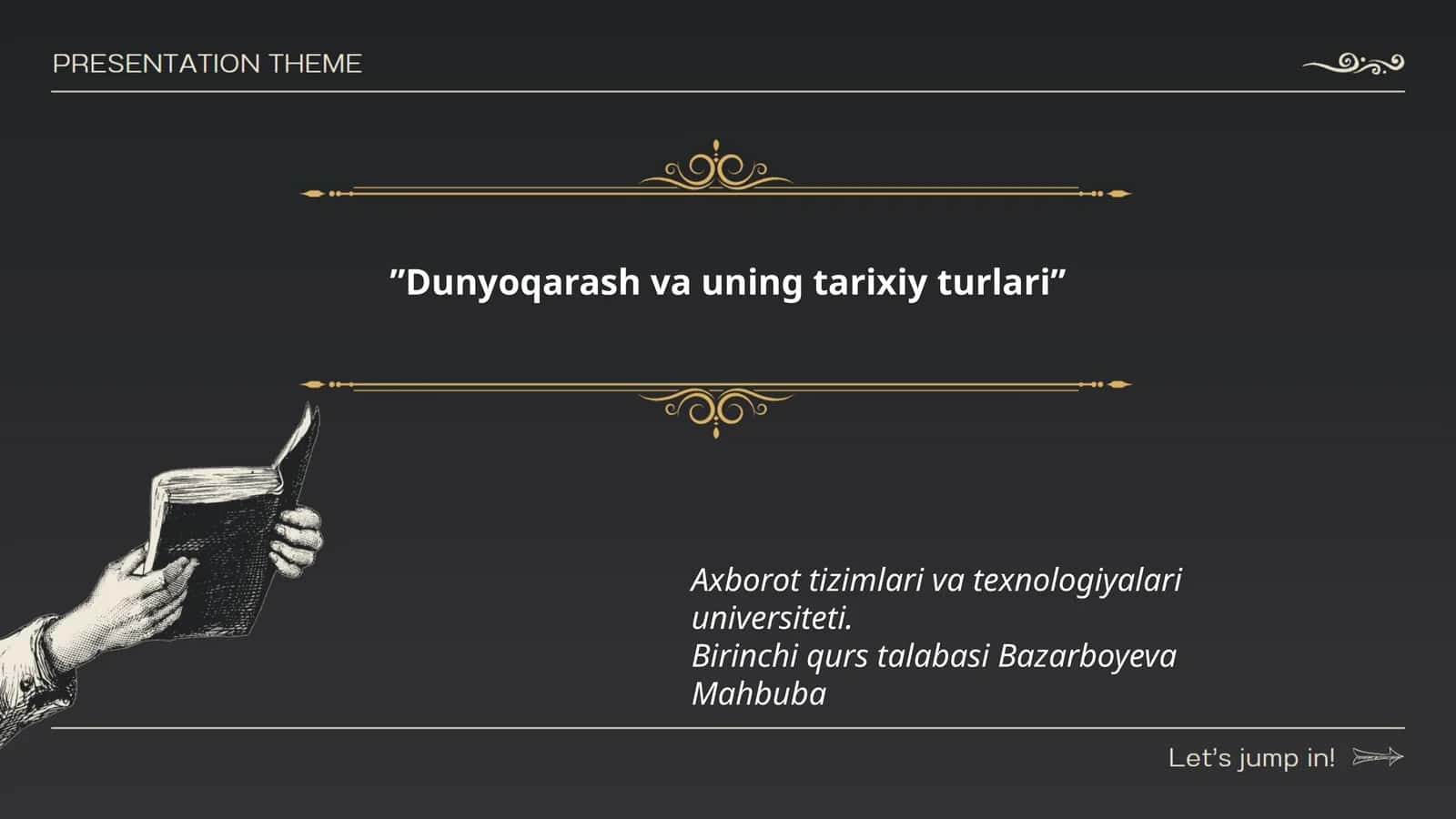 Dunyoqarash va uning tarixiy turlari