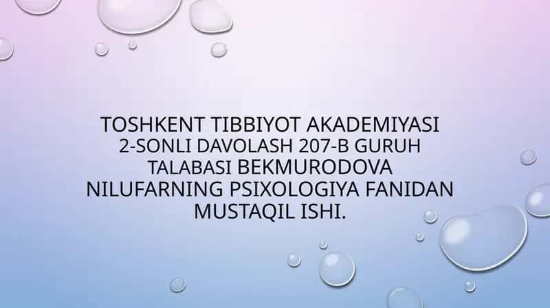 Tarbiya tushunchasi va uning mohiyati