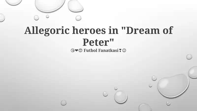 Dream of Peter