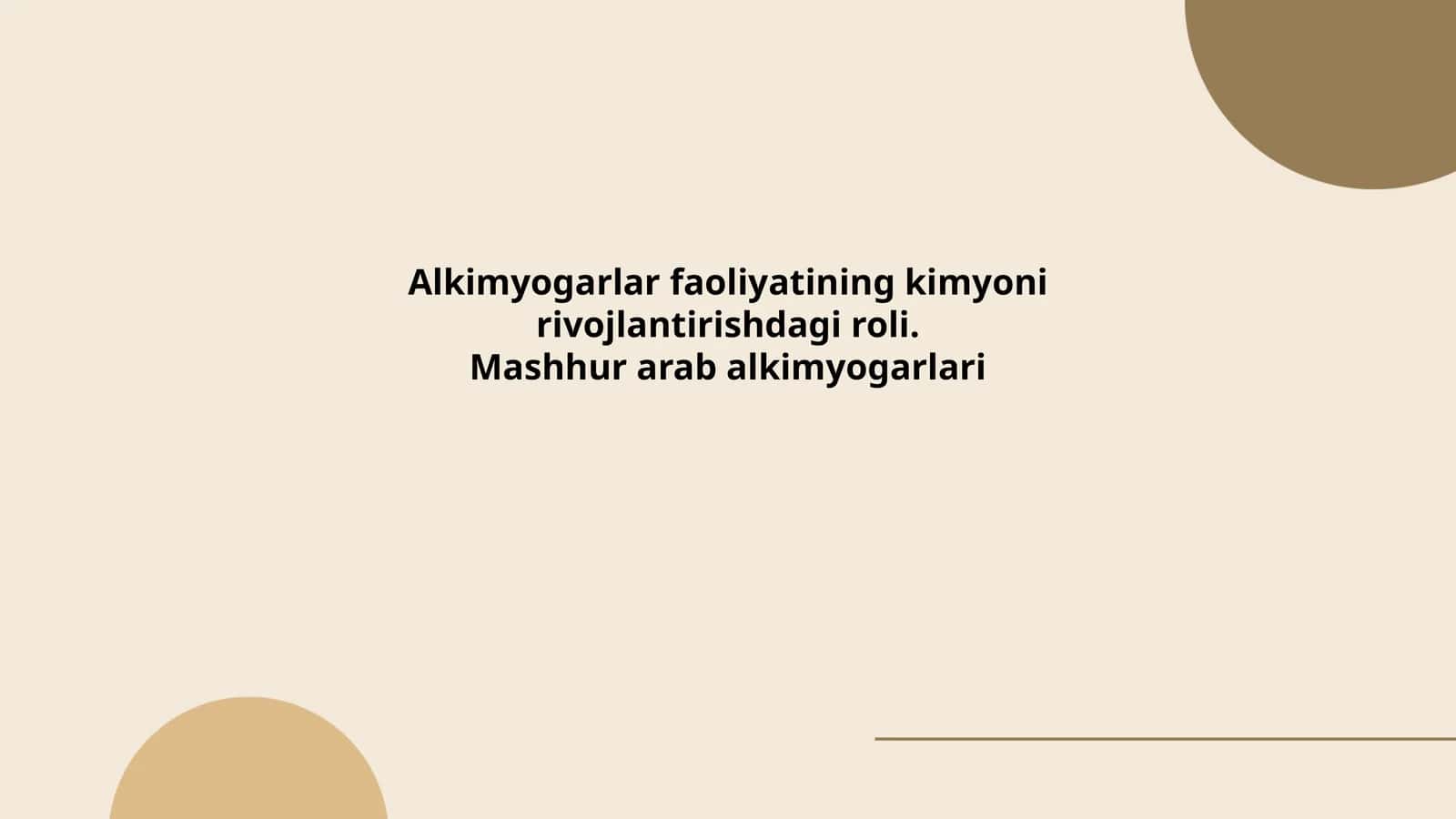 Alkimyogarlar faoliyatining kimyoni rivojlantirishdagi roli