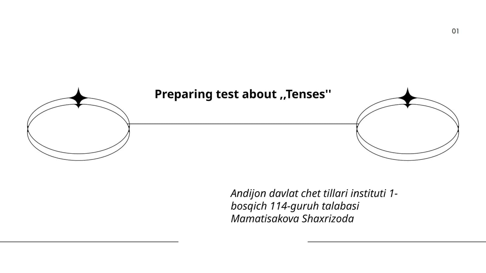 Preparing test about,,Tenses''