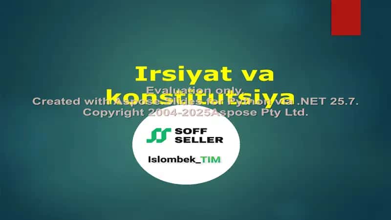 Irsiyat va konstitutsiya