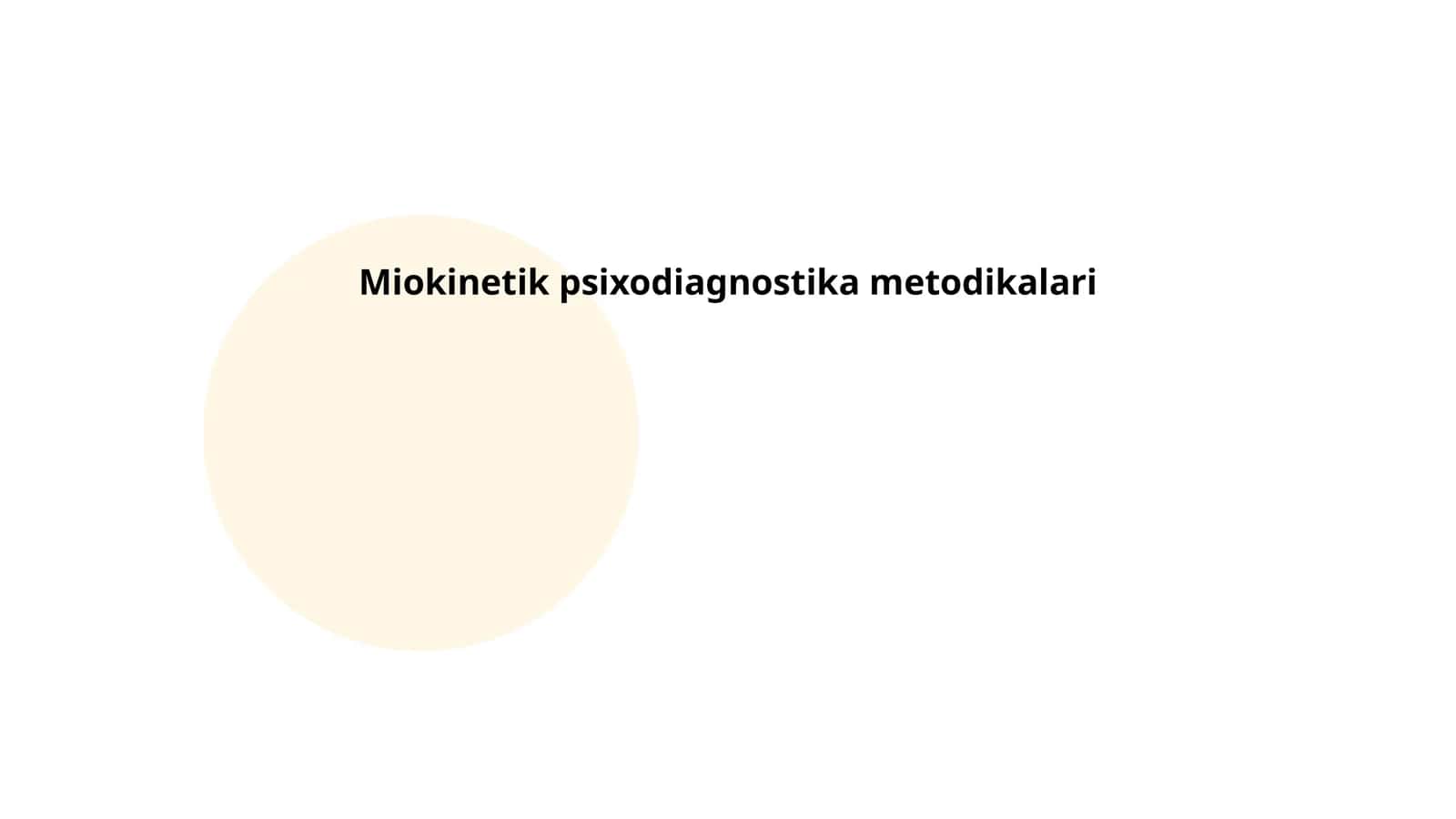 Miokinetik psixodiagnostika metodikalari