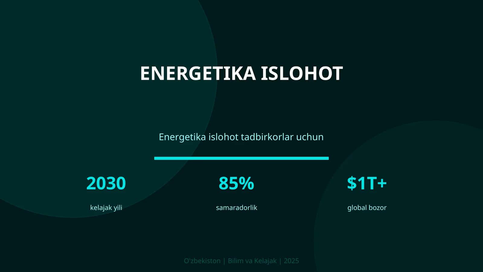 Energetika islohot