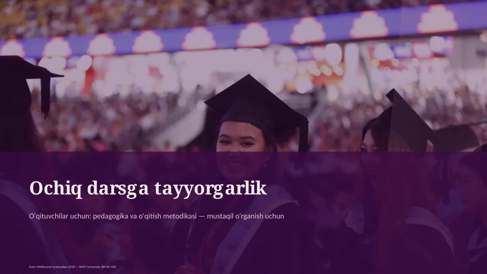 Ochiq darsga tayyorgarlik