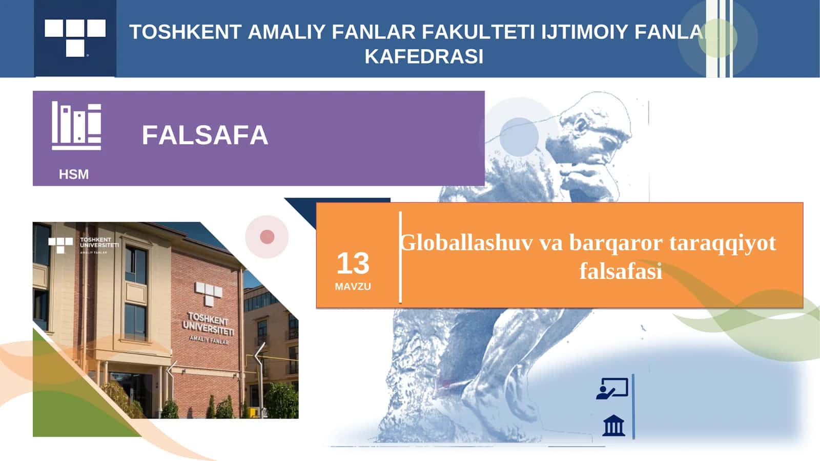 Globallashuv va barqaror taraqqiyotfalsafasi