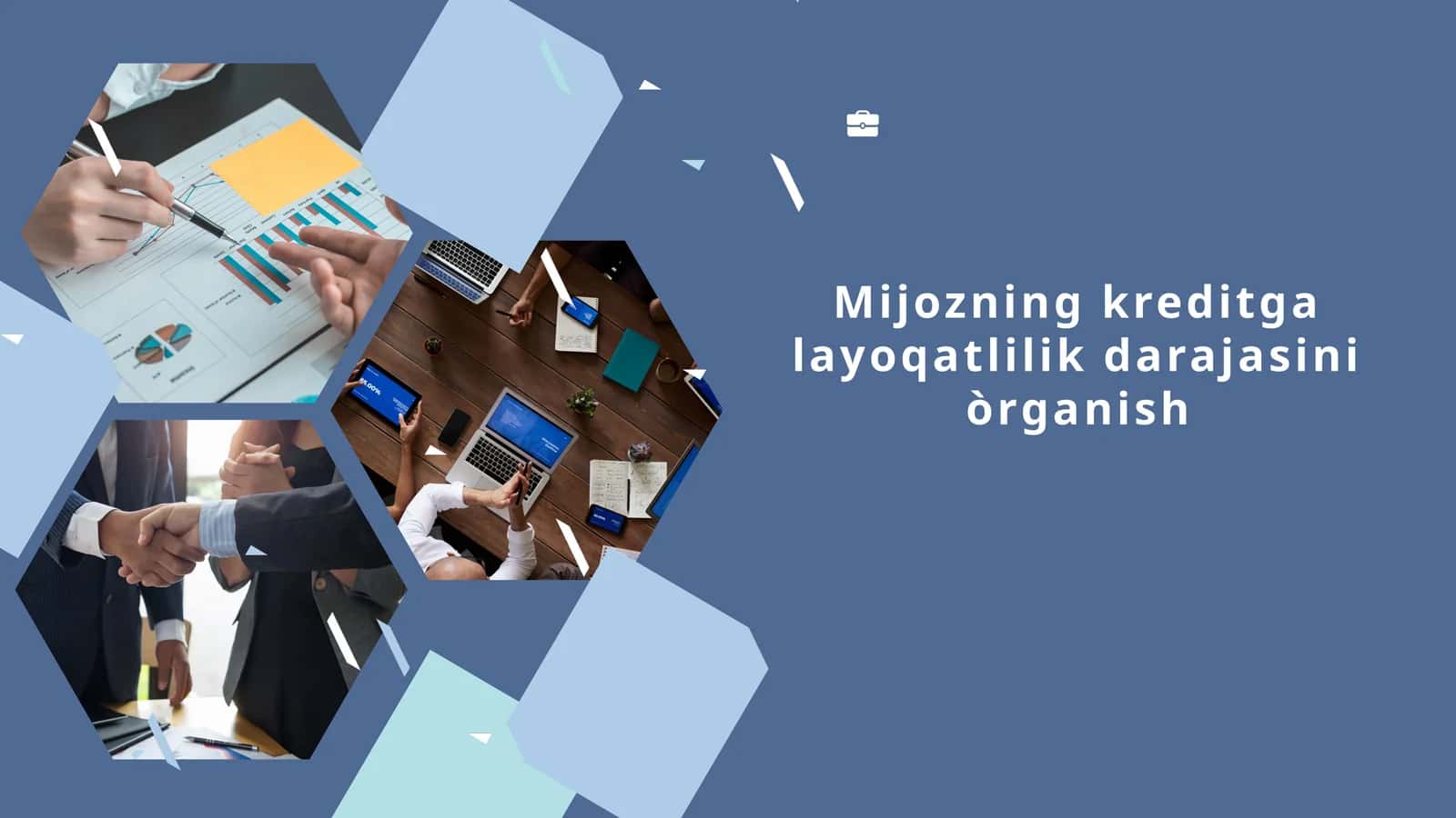 Mijozning kreditgalayoqatlilikdarajasiniòrganish